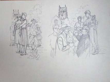 Juillard, André - Crayonné pour un portfolio - Blake et Mortimer | Catawiki