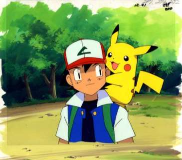 Satoshi Tajiri (田尻 智... | Satoshi Tajiri (田尻 智). Pokémon (ポケモン). Sacha et Pikachu.... | Aibo Art Auction