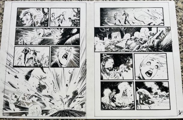 Matteo Scalera | Scalera - Black Science Pag 3 E Pag 4 | ComicArtFans Classifieds