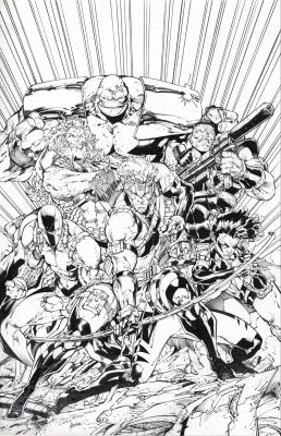 Brett Booth, Jonathan Glapion | Youngblood #1 Cover Recreation | ComicArtFans Classifieds