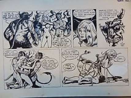  - Brugman, Gideon (Milton Davis)  - Originele halve pagina (p. 9B) - Teraze de Zwarte Lynx  - (1971) 