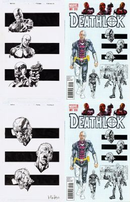 Mike Perkins | Perkins, Mike - Deathlok #1 Cover Art & Design Elements! - $800 | ComicArtFans Classifieds