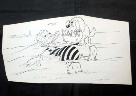 LOEB - Dessin original de couverture  - La Dynastie Donald Duck T14 - L’Intégrale Carl Barks | Catawiki