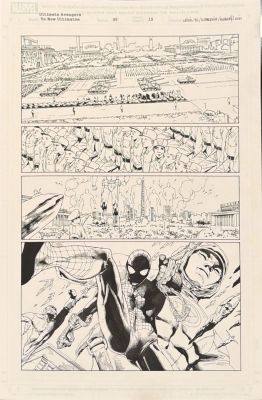 Leinil Yu, Gerry Alanguilan, Stephen Segovia | Ultimate Avengers Vs. New Ultimates #5 Page 12 Original Art By Leinil Yu, Stephen Segovia & Gerry Alanguilan - Ultimates - Death of Spider-Man | ComicArtFans Classifieds