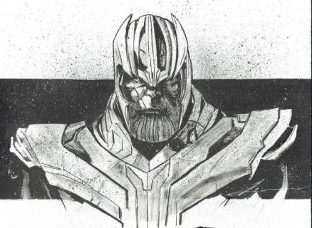 Thanos - Original Painting - Daniel Azconegui - EO | Catawiki