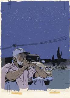 Cosey - COSEY - Illustration originale de couverture de Orchidea accompagnée de sa mise en couleur