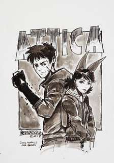  - original illustr. - Attica - tecnica mista cm 20x30 - Page volante (2018) 