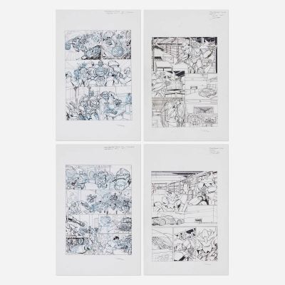 Lot 348 - Dan Khanna, Group of 4 Transformers Prime Original Art (Eaglemoss Comics, 2013) | Landry Pop Auctions