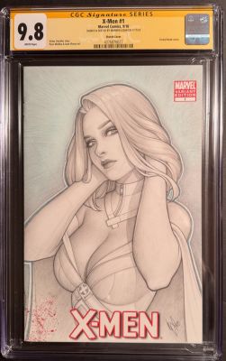 Warren Louw *Original Art* X-Men #1 Marvel Sketch Cover White Queen / Emma Frost Signed by Warren Louw | Raremarq (Buy It Now)