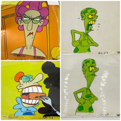 Lot 78 - A group of six animation cels from the film Bio-Woman (1980), some… | misc / divers