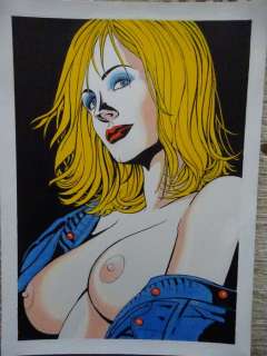 Vlottes, Dick - Originele, erotische tekening - Opvulpagina voor een album - Page volante (2018) | Catawiki