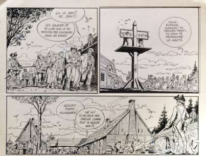 Les pionniers du nouveau monde T1 - Planche originale encre de Chine (p.34) - (1982) | Catawiki