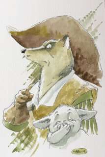 Masbou - Dessin original en couleur - De Cape et de Crocs - sur Papier Vergé Épais (2018) | Catawiki