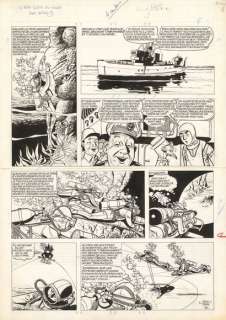 Eddy PAAPE (1920-201... - Lot 212 - Marc Dacier - Le péril guette sous la mer Encre de...