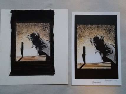 Fantasmagories - originele tekening voor een ex-libris - Hermann (2011) | Catawiki