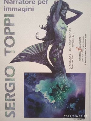 FIRMA ORIGINALE di SERGIO TOPPI su invito Mostra 2000 | eBay Europe