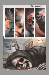 Piers Anthony On A Pale Horse Original Art Painting by Mike Okamoto