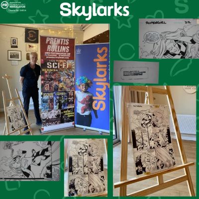Donated By Prentis Rollins For Skylarks Charity | Original Published Supergirl Comic Art (DC Comics, Supergirl #22, 1998) | misc / divers