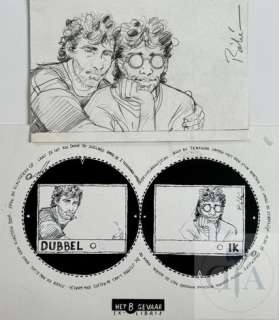 lot 336 - Béhé/Double je. Dessin original + maquette, réalisé…