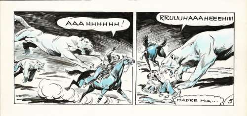 Tex s. Gila n. 2 - Galep - striscia originale - EO - (1957) | Catawiki