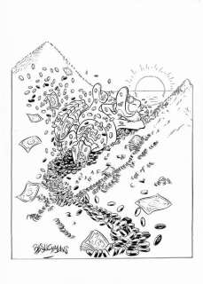 Bas Heymans - Uncle Scrooge - Beach - Art préliminaire original | Catawiki