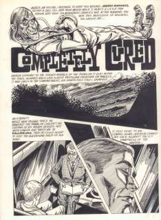Bill Fraccio, Tony Tallarico - creepy #26 p. 1 - ‘completely cured‘ title splash - 1969