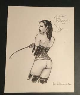 Milo Manara - Dessin original - Pin-up  (90) | Catawiki