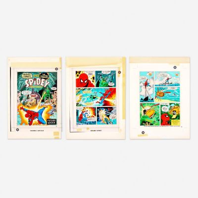 Lot 347 - Group of 3 Spidey Super Stories Color Guides (Marvel Comics/Electric Company, 1976) | Landry Pop Auctions