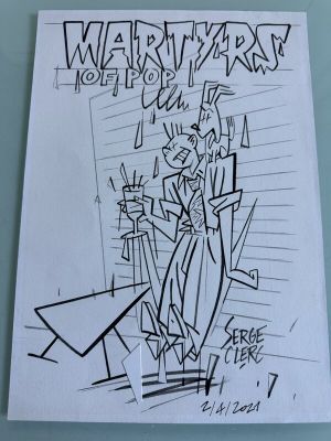 Serge Clerc | Serge clerc martyrs of pop hommange tintin et wharol | 2DGalleries