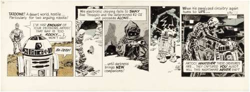 STAR WARS DAILY STRIP #10 ORIGINAL ART BY AL WILLIAMSON. | Hake’s