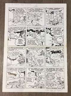 Mouminoux, Guy (Dimitri)  - Planche originale de fin - Rififi le moineau turbulent  - (1970) | Catawiki