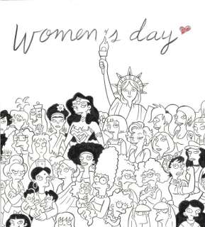 Tribute to Women Inspired By The Simpsons  - Original Drawing - Tony Fernadnez - Art original | Catawiki