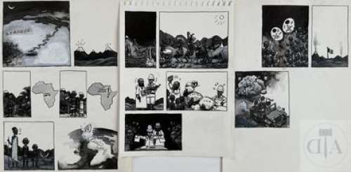 Stassen/Pawa. Trio de planches originales n°3, n°4 et… | Dagoty