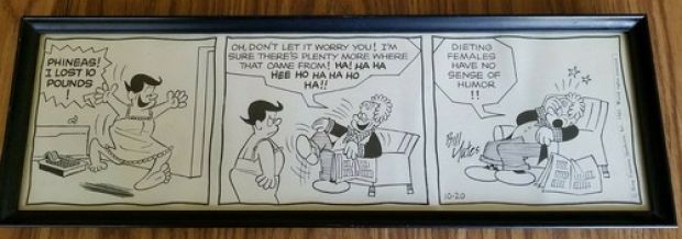 BILL YATES ORIGINAL COMIC STRIP ART 3 PANEL PROFESSOR PHUMBLE 10-20-65 FRAMED | eBay US (Buy It Now)