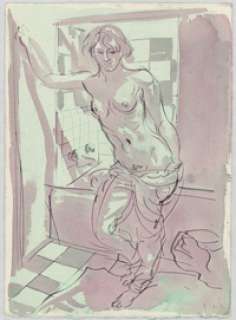 Frank Stack Original Art: Before the Bath (1994) | Denis Kitchen Art Agency