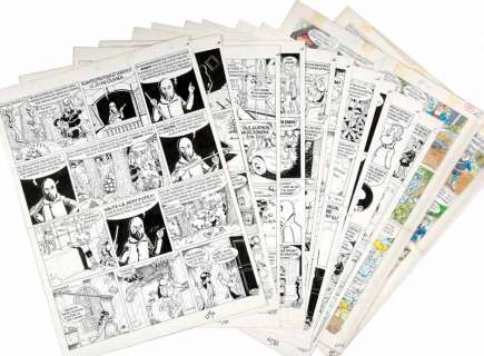 Devos | Génial Olivier, ensemble de 12 planches successiv… | Banque Dessinée