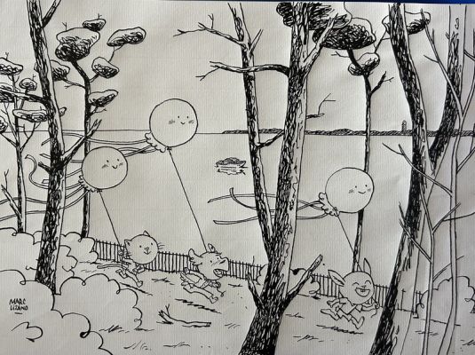 Marc Lizano | Lizano, la corniche au Pyla, kawaii, 2026. | 2DGalleries