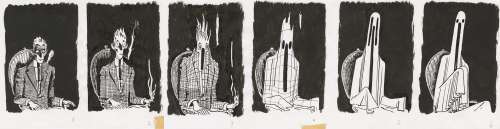 Joann Sfar - Professeur Bell – Ensemble de 6 illustrations originales