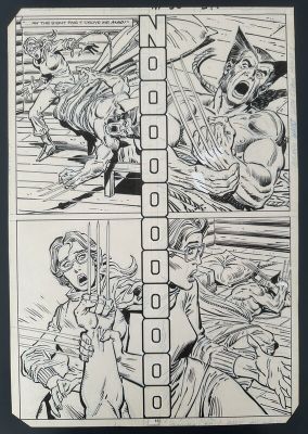 Sal Buscema, Gerry Talaoc (Encrage) | Wolverine ALPHA FLIGHT #33 Original page 19 Marvel Comics 1983. | 2DGalleries