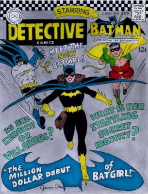 DETECTIVE # 359 1ST BATGIRL APPEARANCE COVER RECREATION ORIGINAL COMIC COLOR ART | eBay US (Buy It Now)