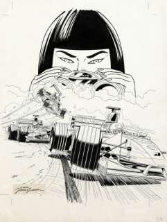 Graton | Michel Vaillant, illustration Ã  l’encre de Chine … | Banque Dessinée