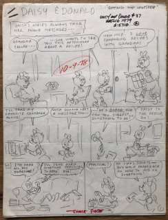 Donald Duck - Original Comic Script Artwork - Donald Duck - Art original - (1978) | Catawiki