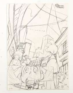 Oshima Hiroyuki... | OSHIMA HIROYUKI * Crayonné préparatoire d’une des planches... | Vermot et Associés