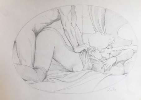 Leone Frollo - Illustrazione originale "Mona Street" - Page volante | Catawiki