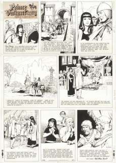 173: Foster Prince Valiant Su 8/9/70 original comic art | Russ Cochran