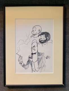 Will (Willy Maltaite) - Originele tekening - Baard en Kale en Stomp + Geïllustreerd boek "Reizen door europa" - (1996) | Catawiki