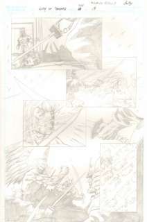 Mario Gully - Army of darkness #24 p. 19 - angel vs. Samurai - 2009 signed