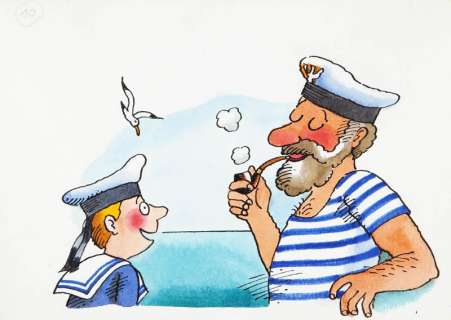 Jerzy Flisak (1930 - 2008) | Jerzy Flisak | "Albośmy to tacy cacy", ilustracja do książki Tadeusza Fangrata, s. 23, 1989 | Desa Unicum