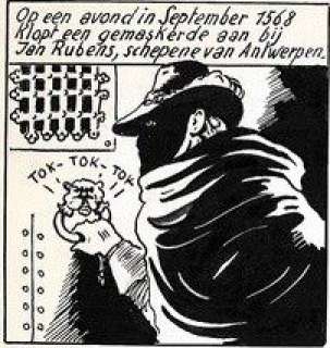 Rubens - Kunstenaar en diplomaat - Orginele pagina - stroken genummerd 1 t/m 4 - (1959/1960) | Catawiki