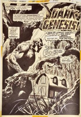 Swamp Thing 1 p2 Bernie Wrightson 11X17 Framed Bookplate Print from Original Art | eBay US (Buy It Now)